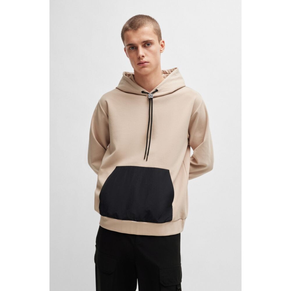 Толстовка свободного кроя из эластичного хлопка с контрастным карманом. Hugo, бежевый
Толстовка свободного кроя из эластичного хлопка с контрастным карманом. Hugo, бежевый