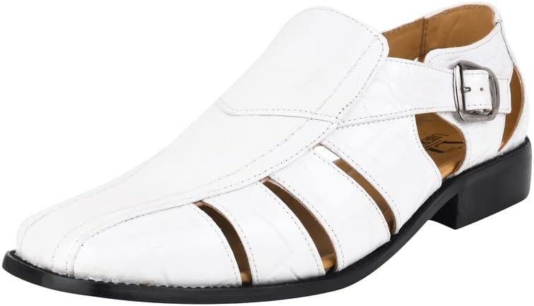 Мужские сандалии LIBERTYZENO с закрытым носком из натуральной кожи для взрослых с пряжкой, модель Fisherman, на Рождество, белый
Мужские сандалии LIBERTYZENO с закрытым носком из натуральной кожи для взрослых с пряжкой, модель Fisherman, на Рождество, белый