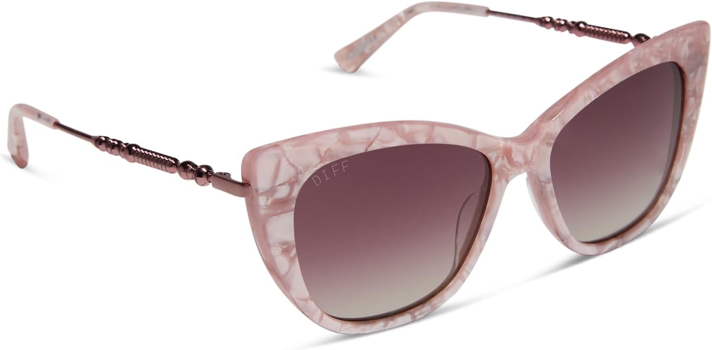 DIFF | Солнцезащитные очки «Кошачий глаз» в стиле Амбридж из «Гарри Поттера» для женщин | Защита UV400 | Розовый перламутр + винный градиентный шестиугольный дизайн, Pink Mother of Pearl
DIFF | Солнцезащитные очки «Кошачий глаз» в стиле Амбридж из «Гарри Поттера» для женщин | Защита UV400 | Розовый перламутр + винный градиентный шестиугольный дизайн, Pink Mother of Pearl
