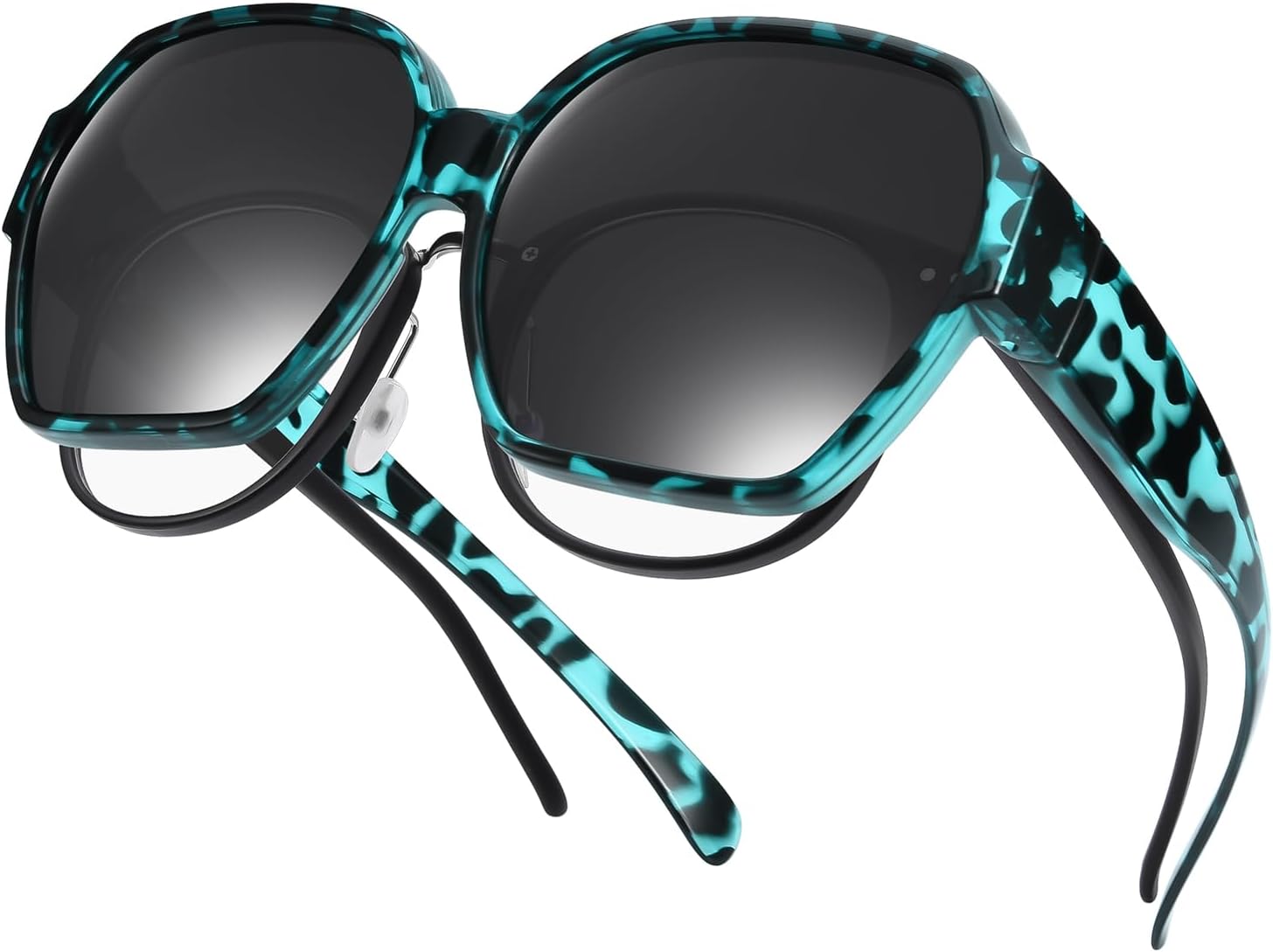 Большие солнцезащитные очки, надеваемые поверх обычных очков, для мужчин и женщин, поляризованные квадратные солнцезащитные очки с линзами, защищающими от УФ-излучения UV400 TINHAO, Green Leopard
Большие солнцезащитные очки, надеваемые поверх обычных очков, для мужчин и женщин, поляризованные квадратные солнцезащитные очки с линзами, защищающими от УФ-излучения UV400 TINHAO, Green Leopard