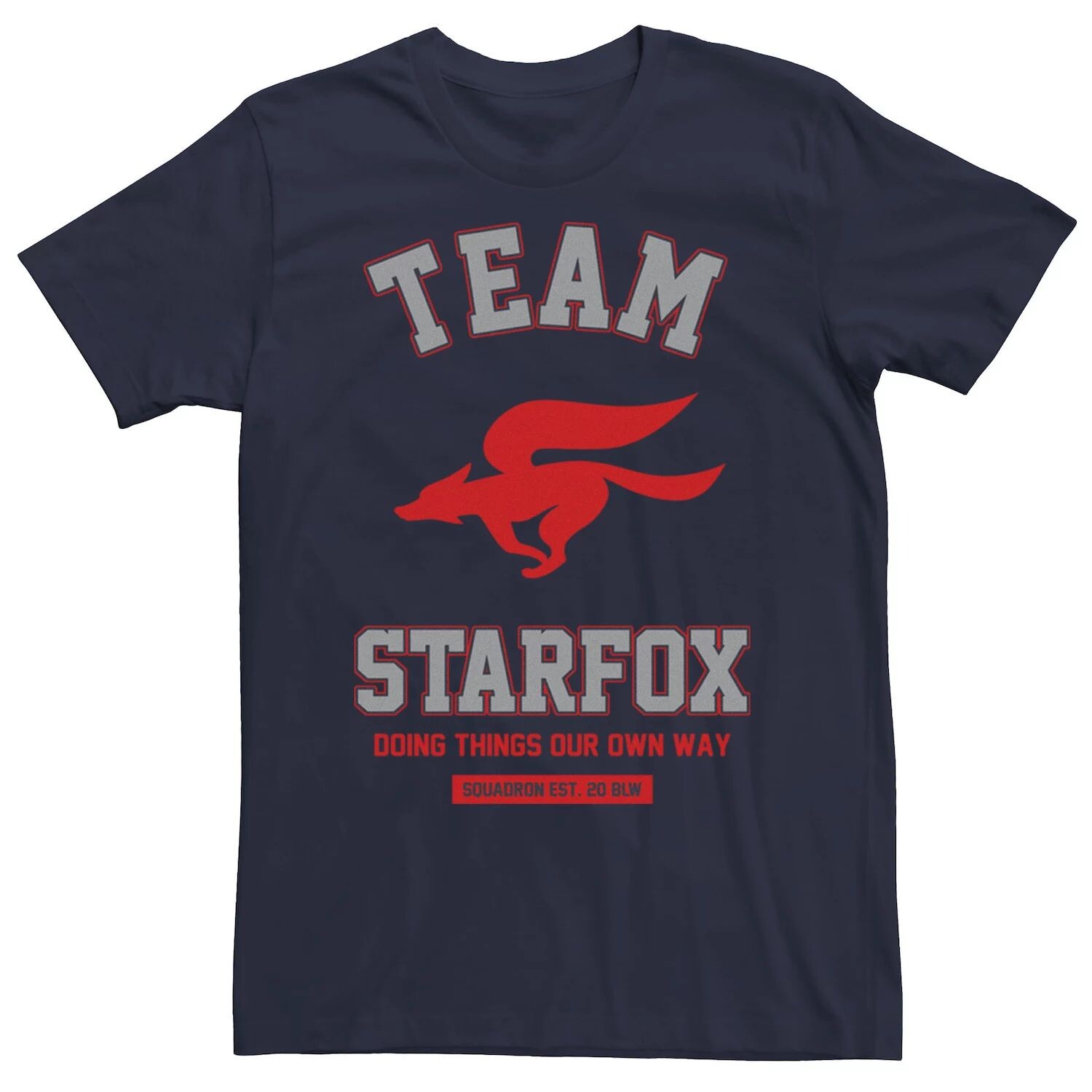Мужская футболка с логотипом Nintendo Team Star Fox, Синяя Licensed Character, синий
Мужская футболка с логотипом Nintendo Team Star Fox, Синяя Licensed Character, синий