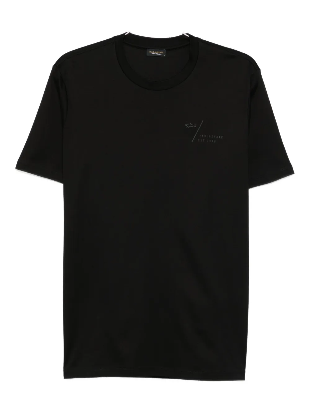 Хлопковая футболка с вышитым логотипом Paul & Shark, черный
Хлопковая футболка с вышитым логотипом Paul & Shark, черный