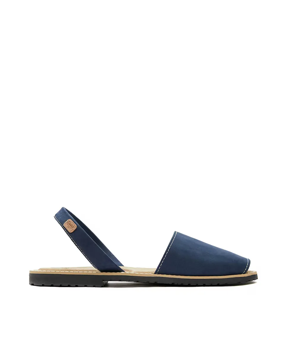 Кожаные сандалии унисекс Menorquina с мягкой стелькой CASTELL MENORCA, темно-синий 
Кожаные сандалии унисекс Menorquina с мягкой стелькой CASTELL MENORCA, темно-синий