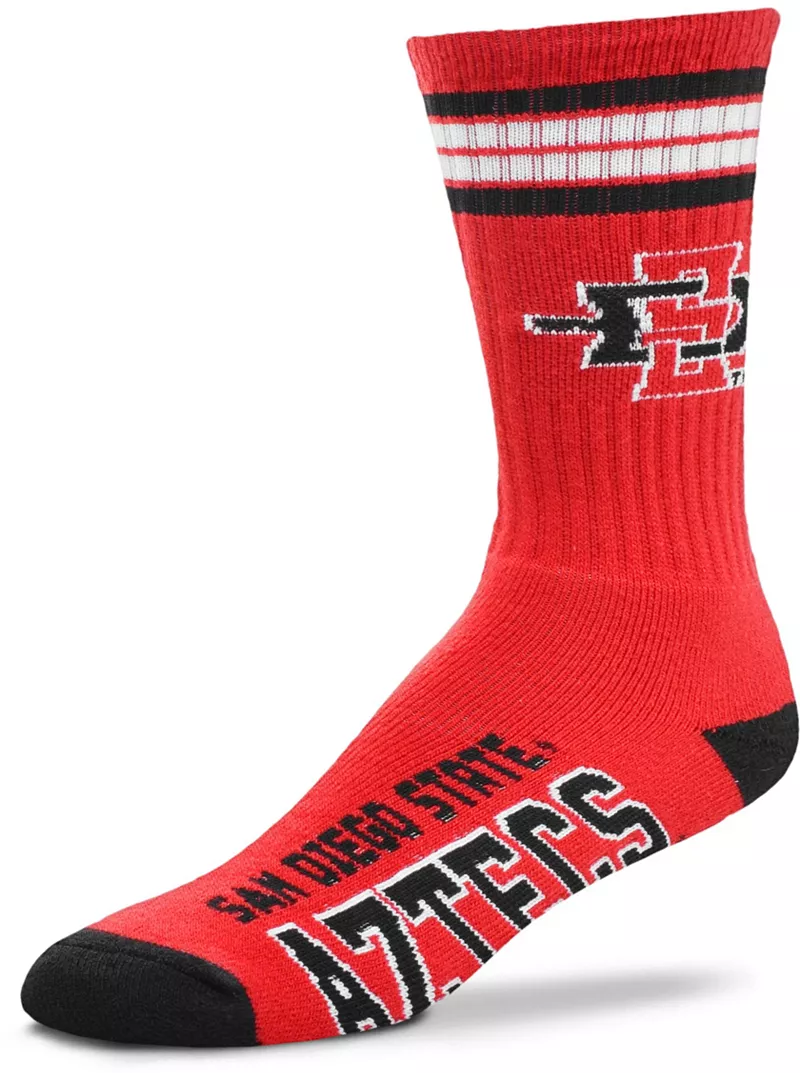 Носки Deuce Crew с 4 полосками для босых ног San Diego State Aztecs For Bare Feet
Носки Deuce Crew с 4 полосками для босых ног San Diego State Aztecs For Bare Feet