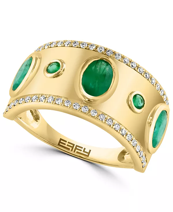 Кольцо Effy Collection с бриллиантами (1/5 карата) и изумрудами (1-1/3 карата) из 14-каратного золота Effy Collection, gold
Кольцо Effy Collection с бриллиантами (1/5 карата) и изумрудами (1-1/3 карата) из 14-каратного золота Effy Collection, gold