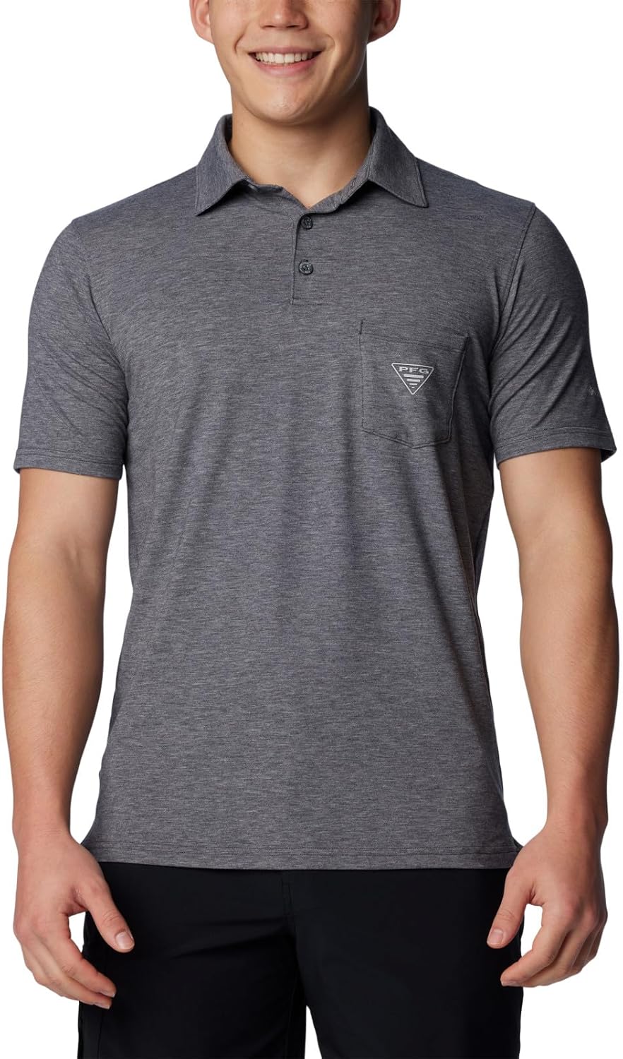 Columbia мужская футболка-поло PFG Uncharted, Shark Heather
Columbia мужская футболка-поло PFG Uncharted, Shark Heather