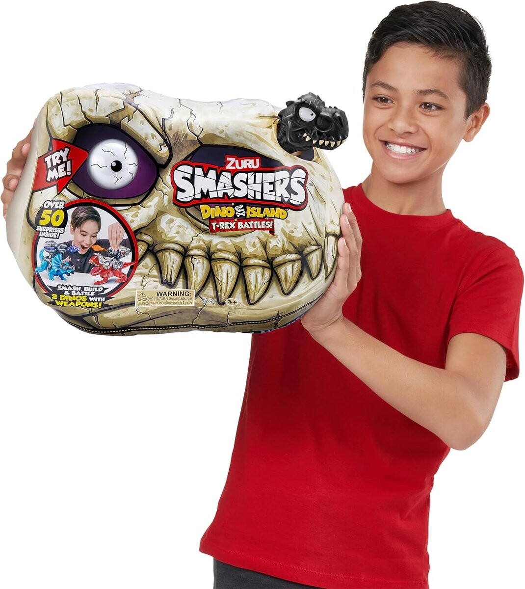 Smashers Dino Island T-Rex Battles Zuru, синий трицератопс, 50+ сюрпризов динозавр Ти-рекс трицератопс Inna marka
Smashers Dino Island T-Rex Battles Zuru, синий трицератопс, 50+ сюрпризов динозавр Ти-рекс трицератопс Inna marka