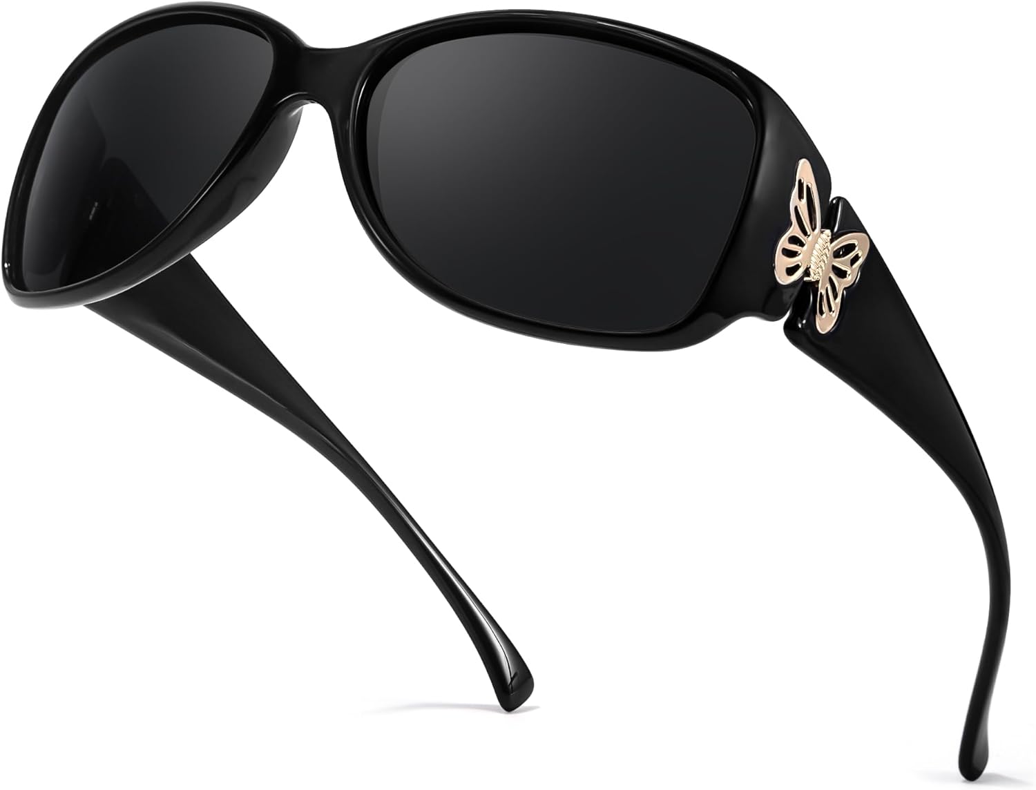 TJUTR Модные поляризованные солнцезащитные очки для женщин, дизайнерские солнцезащитные очки Jackie-O с обтекаемой формой и защитой от УФ-излучения UV400 TS022, B2 Black/Grey
TJUTR Модные поляризованные солнцезащитные очки для женщин, дизайнерские солнцезащитные очки Jackie-O с обтекаемой формой и защитой от УФ-излучения UV400 TS022, B2 Black/Grey