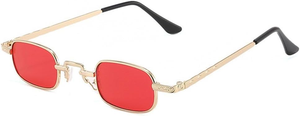 Маленькие прямоугольные солнцезащитные очки для женщин и мужчин, модные ретро-очки в металлической оправе, винтажные панк-очки с защитой от УФ-излучения UV400 SLCHJXS, Gold Red
Маленькие прямоугольные солнцезащитные очки для женщин и мужчин, модные ретро-очки в металлической оправе, винтажные панк-очки с защитой от УФ-излучения UV400 SLCHJXS, Gold Red