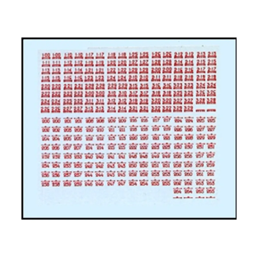 Русские красные тактические цифры времен Второй мировой войны, Micro Armour - Decals (1:285)
Русские красные тактические цифры времен Второй мировой войны, Micro Armour - Decals (1:285)