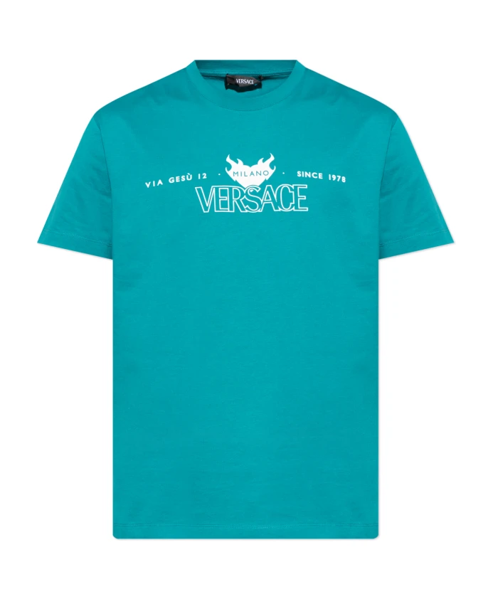 Футболка с логотипом Versace, синий
Футболка с логотипом Versace, синий