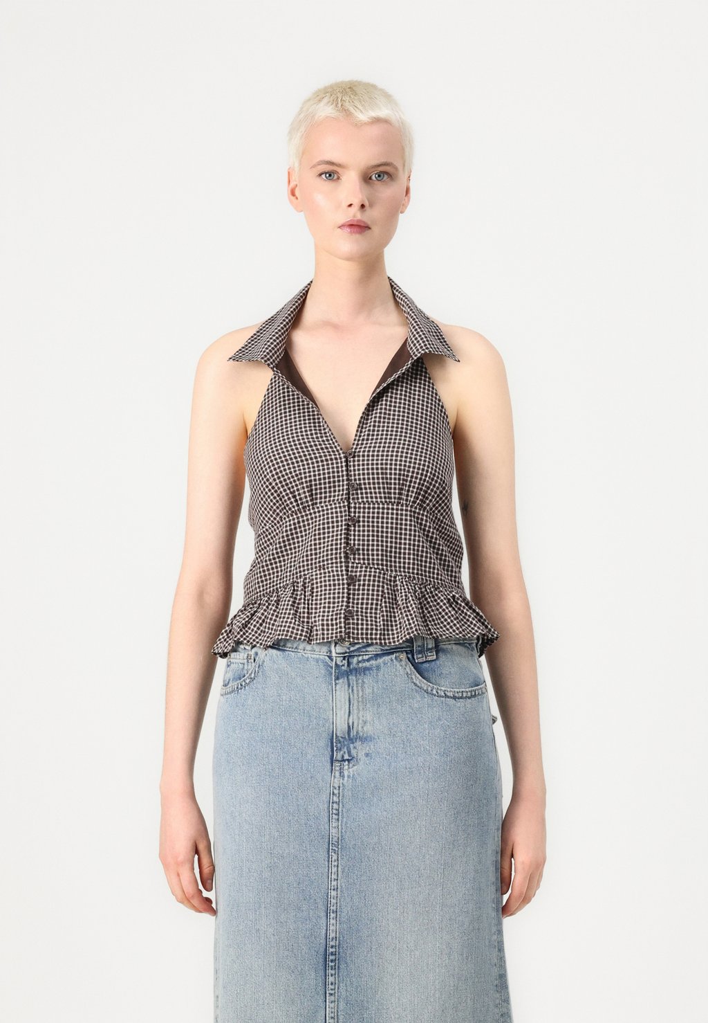 Блузка на пуговицах Hollister Co., темно-коричневый
Блузка на пуговицах Hollister Co., темно-коричневый