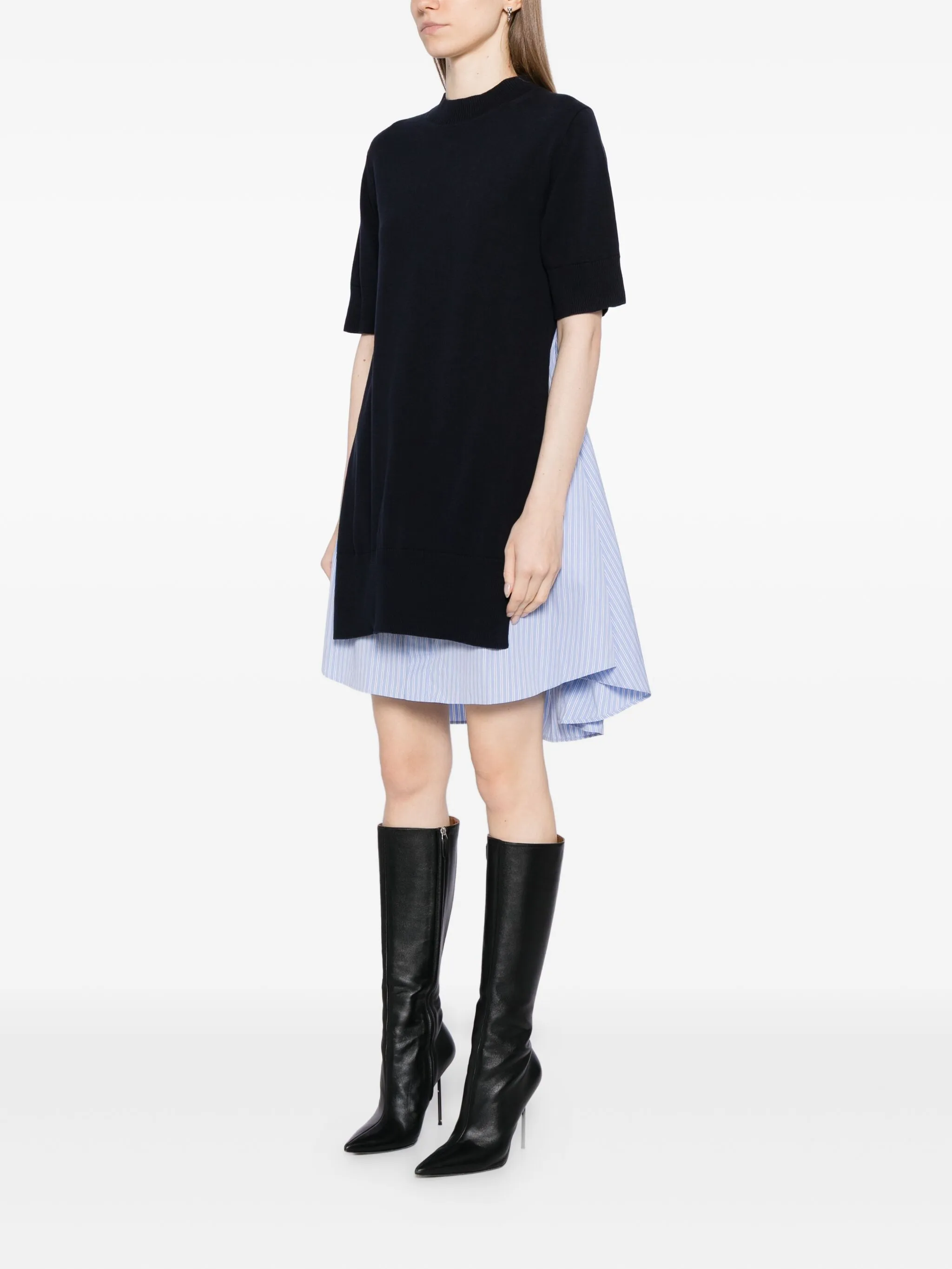 Поплиновое платье с нашивкой Sacai, синий
Поплиновое платье с нашивкой Sacai, синий