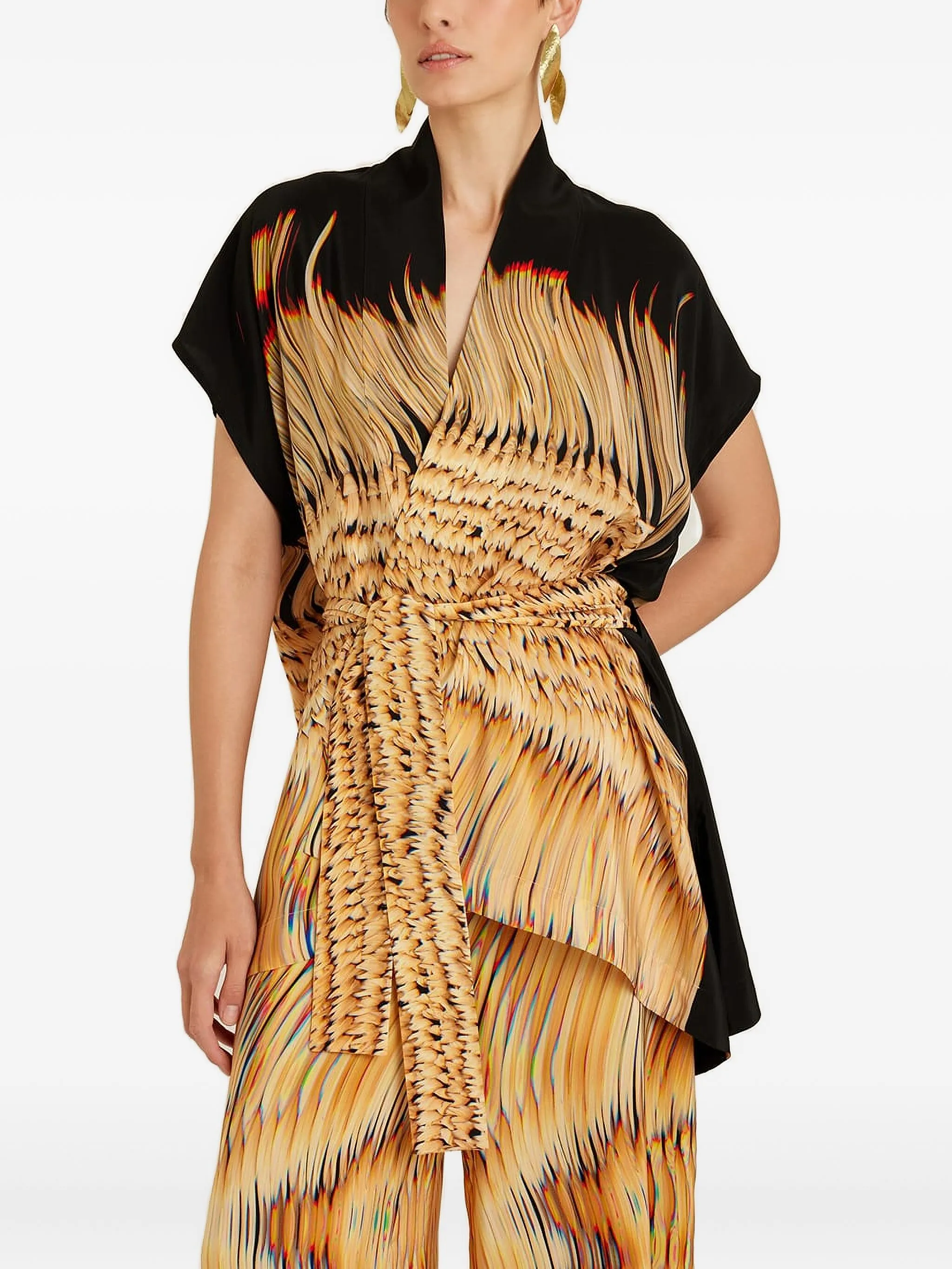 Пиджак с поясом и абстрактным принтом Lenny Niemeyer, нейтральный
Пиджак с поясом и абстрактным принтом Lenny Niemeyer, нейтральный