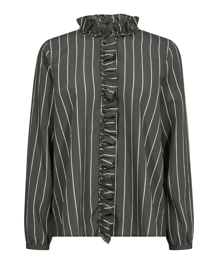 Полосатая рубашка с оборками Mos Mosh, зеленый
Полосатая рубашка с оборками Mos Mosh, зеленый