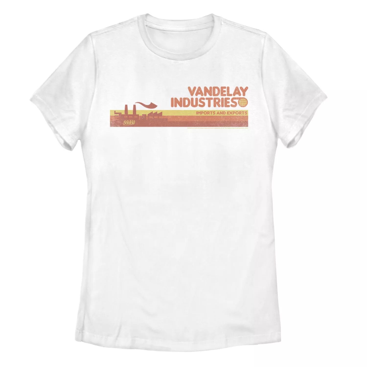 Юниорская футболка Seinfeld Vandelay Industries с потертым логотипом Licensed Character
Юниорская футболка Seinfeld Vandelay Industries с потертым логотипом Licensed Character