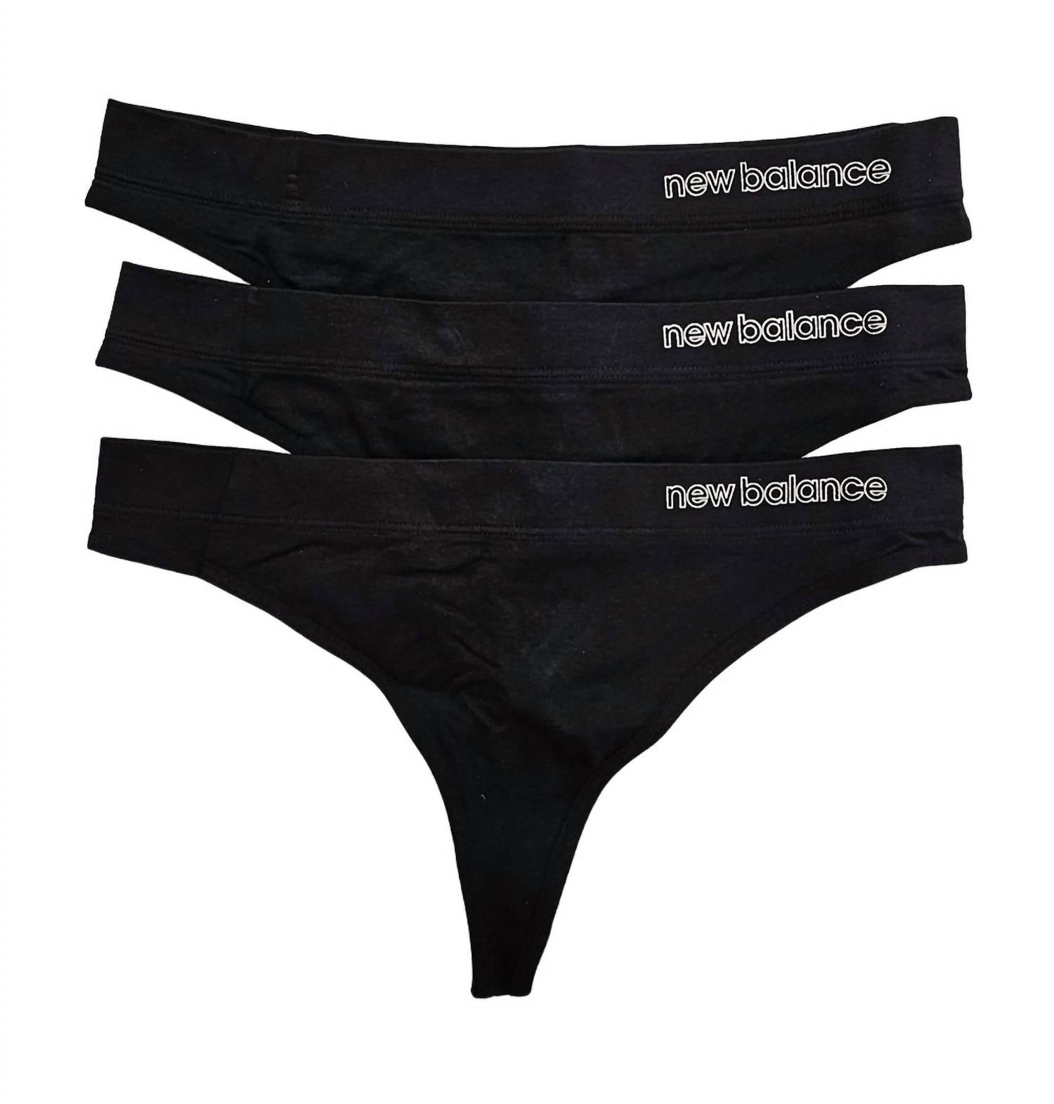 Женские бесшовные стринги Performance, 3 шт., черный цвет New Balance 
Женские бесшовные стринги Performance, 3 шт., черный цвет New Balance