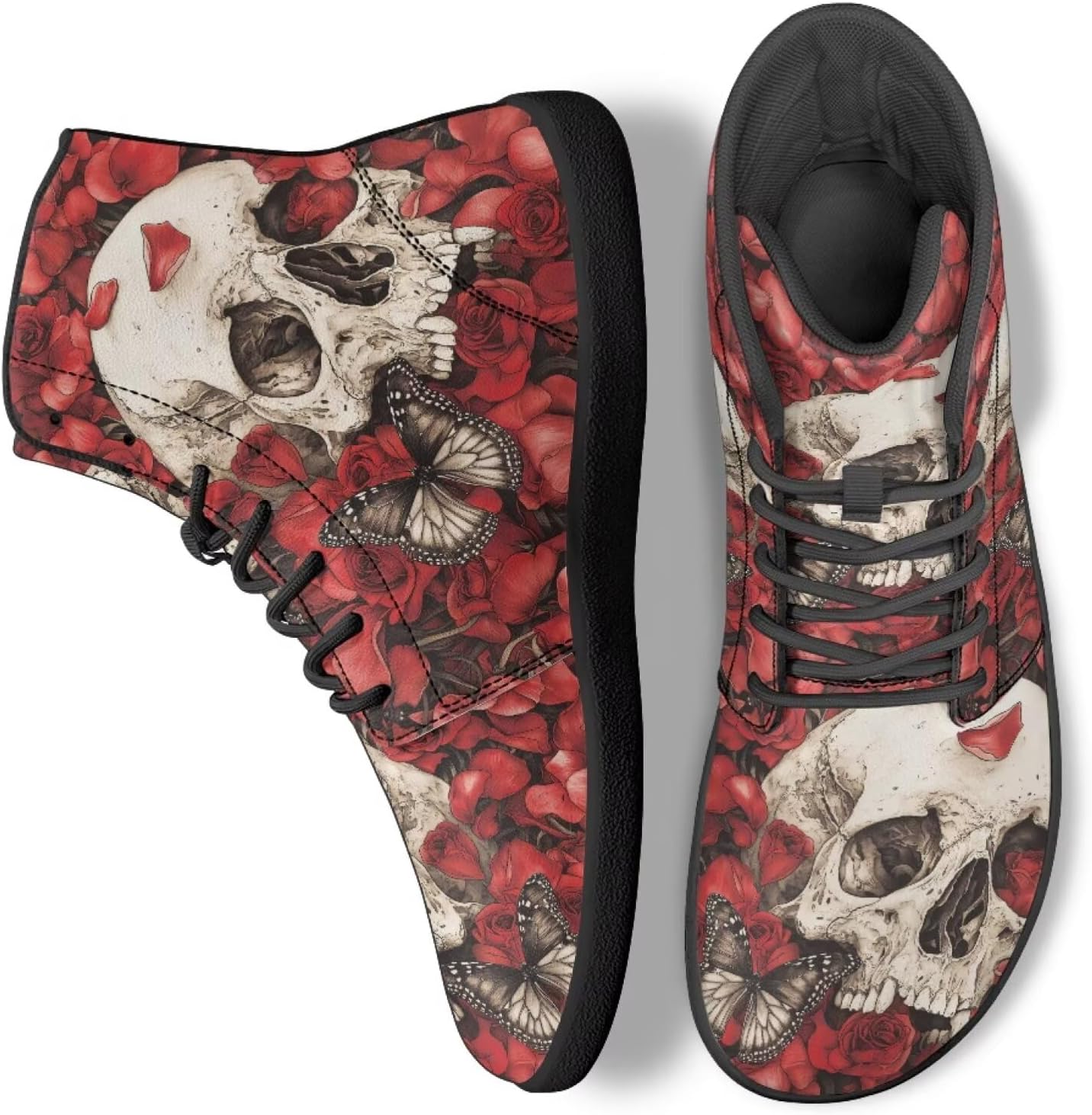 Кроссовки Binienty для мужчин и женщин, широкие, модные, легкие, высокие, Roses Monarch Butterfly Skull
Кроссовки Binienty для мужчин и женщин, широкие, модные, легкие, высокие, Roses Monarch Butterfly Skull