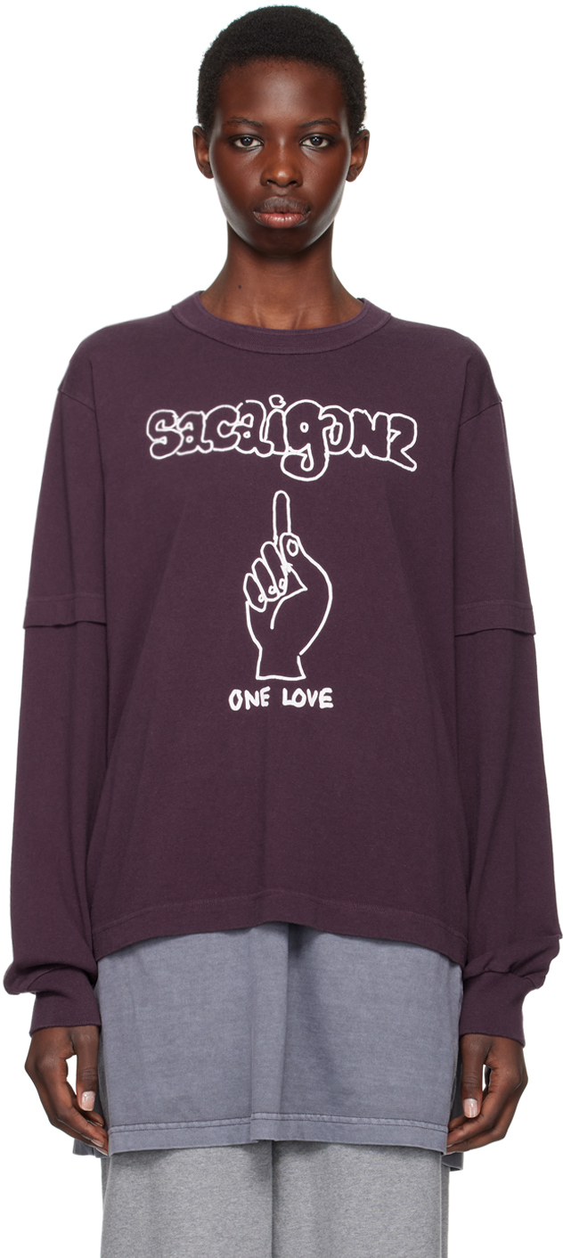 Футболка с длинным рукавом Gonz Edition sacai 
Футболка с длинным рукавом Gonz Edition sacai