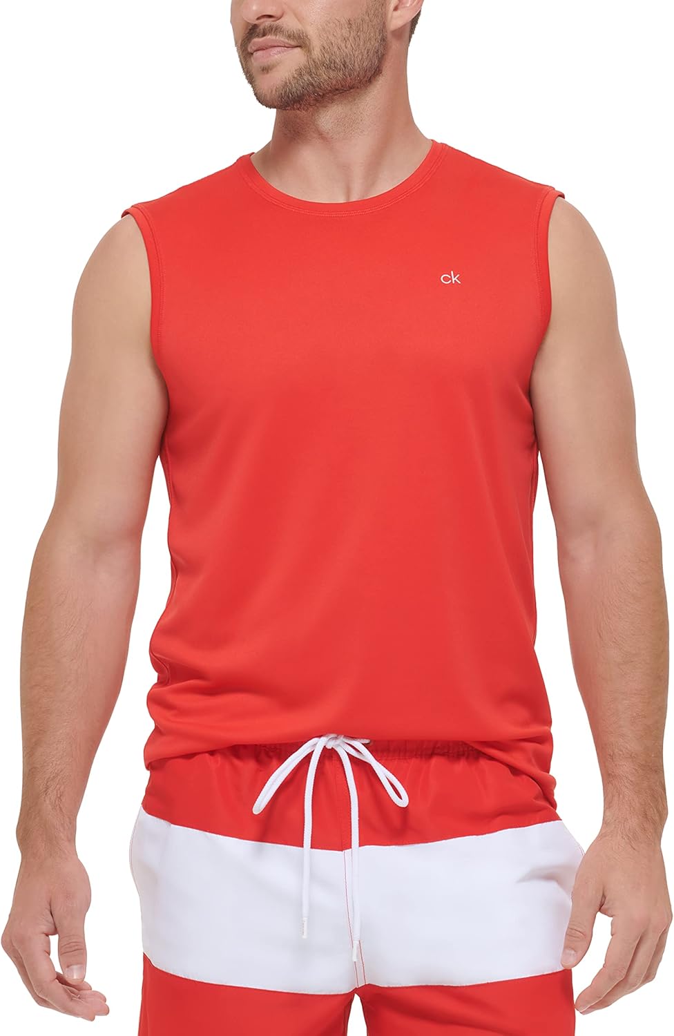 Мужская стандартная быстросохнущая рубашка без рукавов Calvin Klein UPF 40+, Red
Мужская стандартная быстросохнущая рубашка без рукавов Calvin Klein UPF 40+, Red
