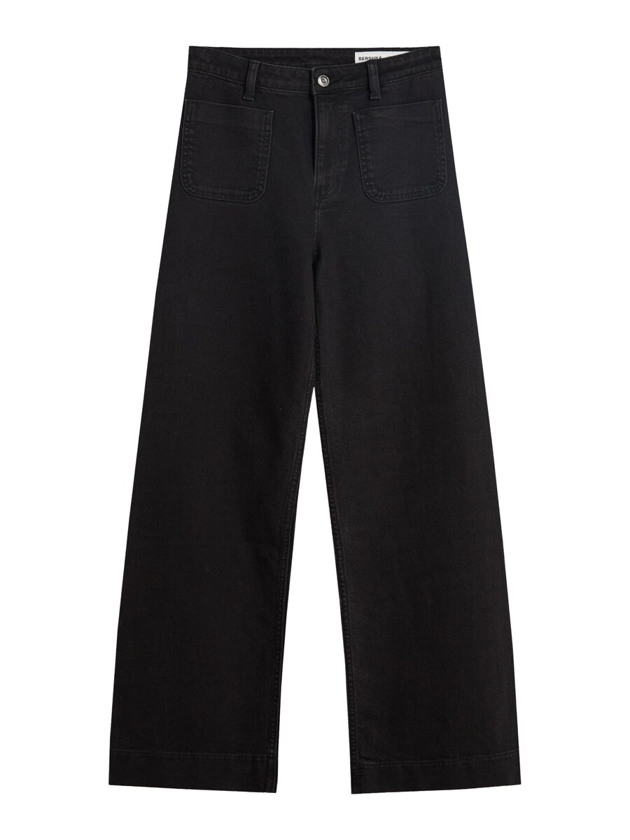 Джинсы с широкими штанинами Bershka, Black denim 
Джинсы с широкими штанинами Bershka, Black denim
