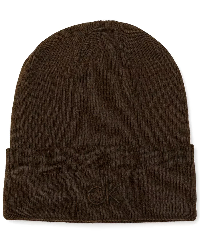 Мужская шапка с рельефным логотипом на манжете Calvin Klein, коричневый
Мужская шапка с рельефным логотипом на манжете Calvin Klein, коричневый