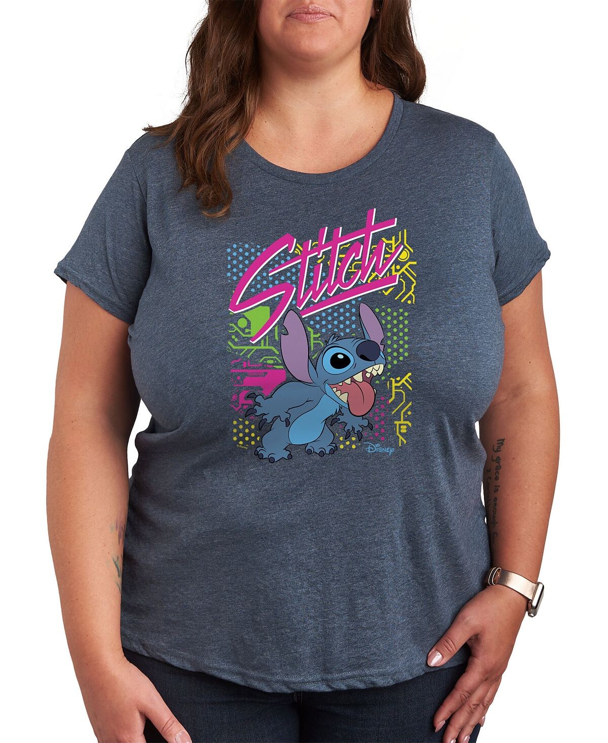 Модная футболка больших размеров с вышивкой и рисунком Air Waves, синий
Модная футболка больших размеров с вышивкой и рисунком Air Waves, синий