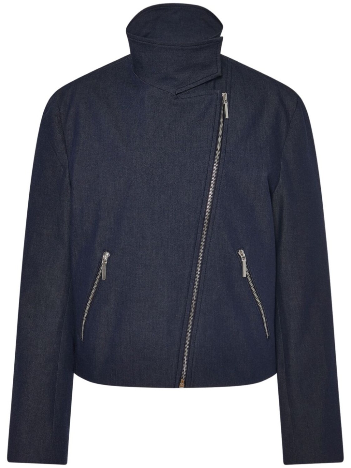 Rosetta Getty твиловый жакет с воротником-воронкой, синий
Rosetta Getty твиловый жакет с воротником-воронкой, синий