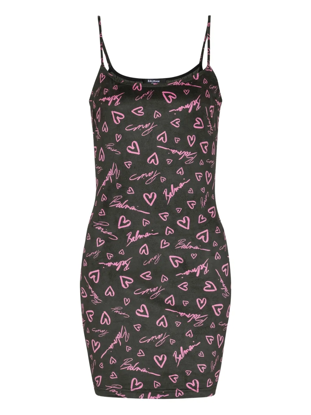 Платье мини с принтом Crush Balmain, черный
Платье мини с принтом Crush Balmain, черный