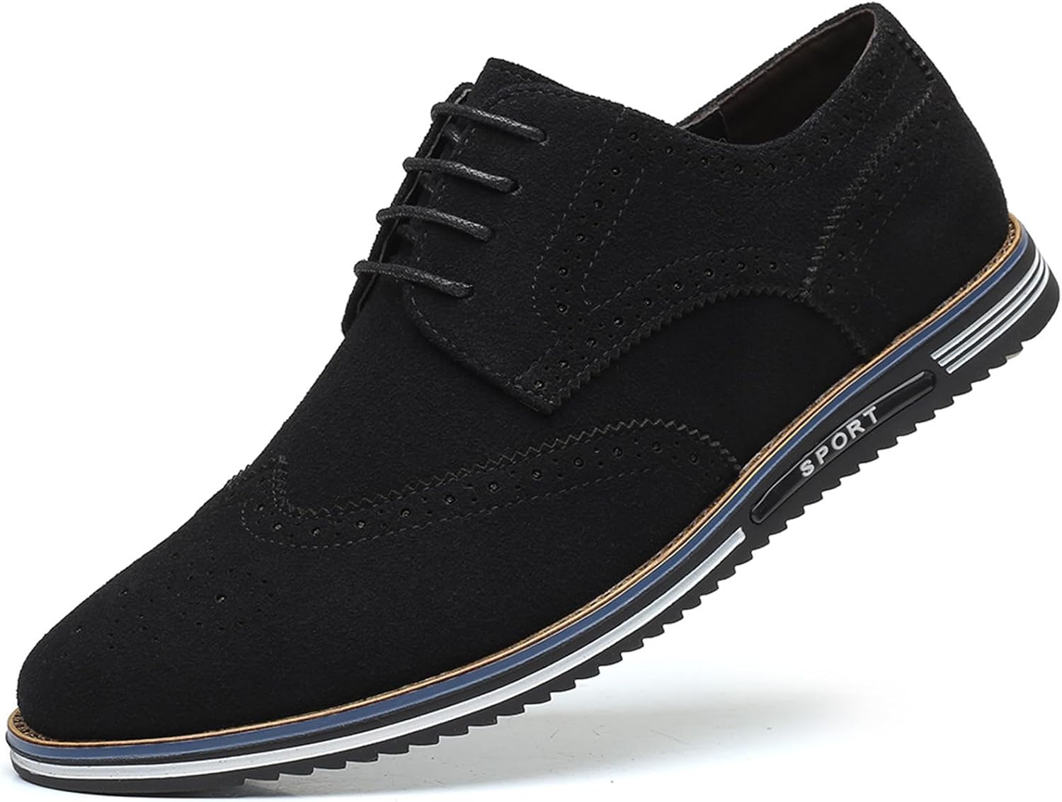 Мужские замшевые оксфорды с брогированием на шнуровке, классические ретро туфли на плоской подошве, деловые и повседневные удобные ботинки Eftcal, черный
Мужские замшевые оксфорды с брогированием на шнуровке, классические ретро туфли на плоской подошве, деловые и повседневные удобные ботинки Eftcal, черный