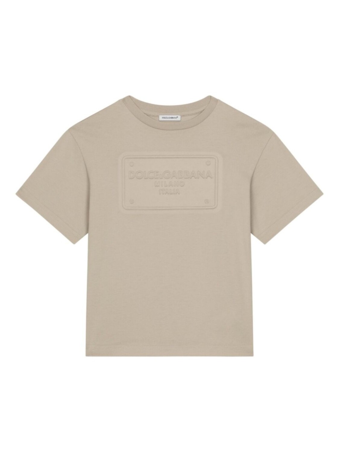 Dolce & Gabbana Kids футболка из хлопка с аппликацией логотипа, нейтральный цвет
Dolce & Gabbana Kids футболка из хлопка с аппликацией логотипа, нейтральный цвет