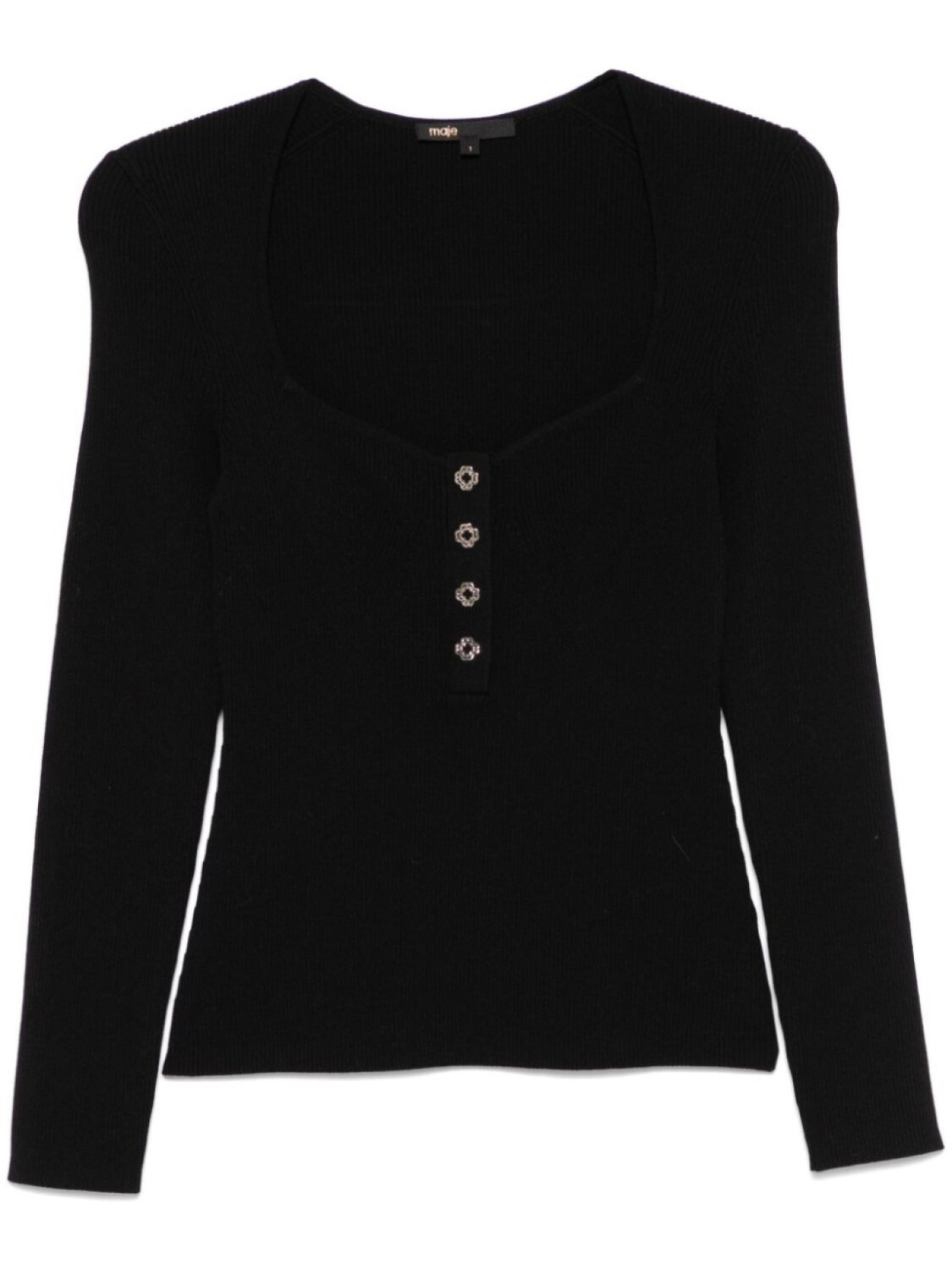 Топ с U-образным вырезом Maje, черный
Топ с U-образным вырезом Maje, черный