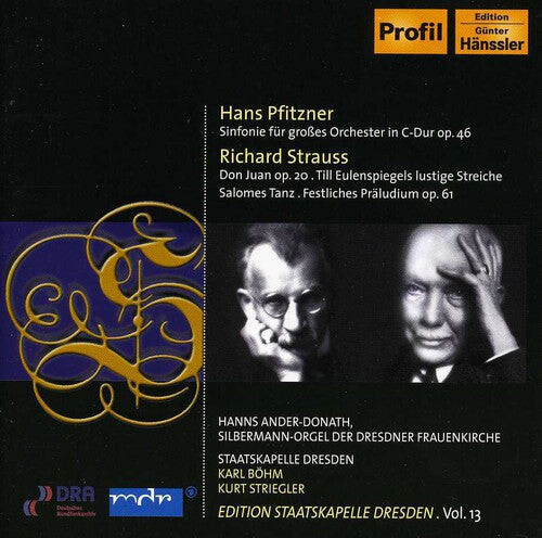 CD диск Pfitzner / Strauss / Donath / Skd / Bohm: Symphony for Orchestra
CD диск Pfitzner / Strauss / Donath / Skd / Bohm: Symphony for Orchestra