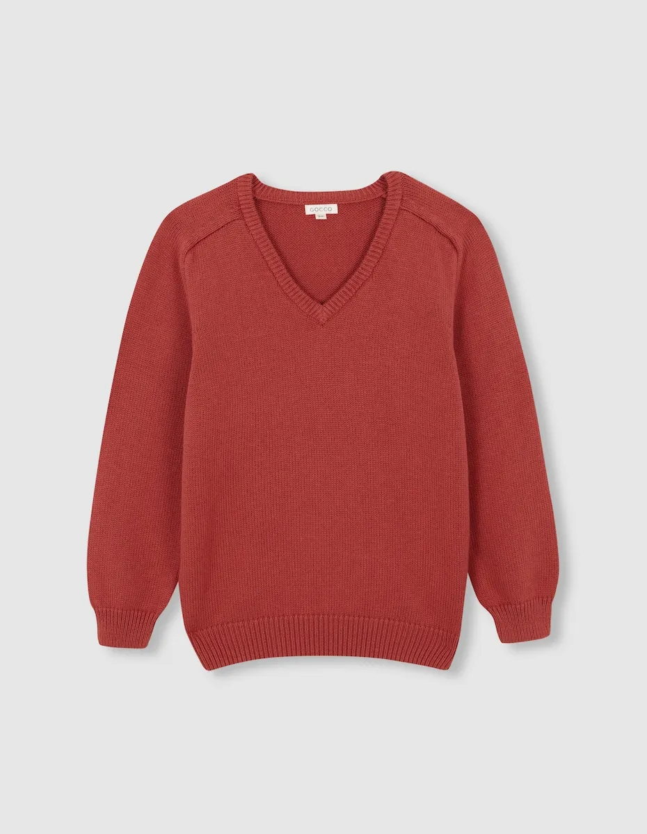 Базовый детский свитер бордового цвета Gocco, гранатовый
Базовый детский свитер бордового цвета Gocco, гранатовый