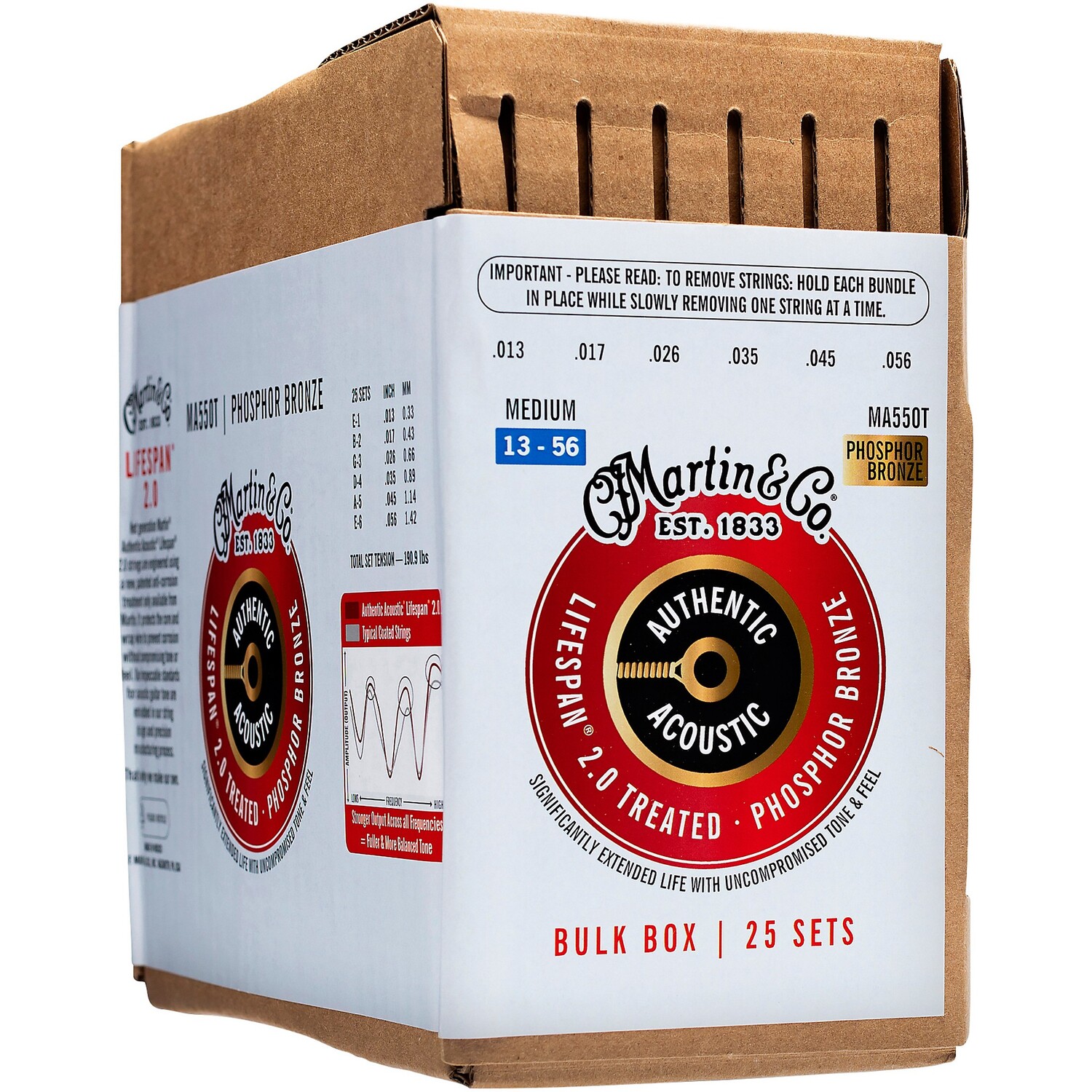Струны для акустической гитары Martin Authentic Lifespan 2.0, обработанные фосфорной бронзой, 25 шт., средний размер (13–56)
Струны для акустической гитары Martin Authentic Lifespan 2.0, обработанные фосфорной бронзой, 25 шт., средний размер (13–56)