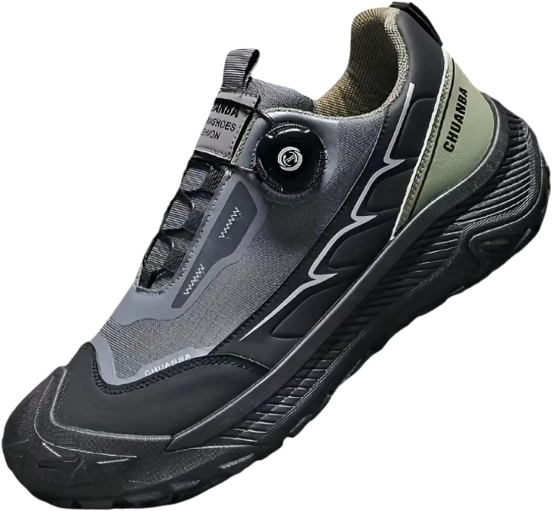 Мужские кроссовки для трейл-раннинга с наружной системой шнуровки Twist-Lock и ПВХ подошвой, черно-серые спортивные походные обувь Generic
Мужские кроссовки для трейл-раннинга с наружной системой шнуровки Twist-Lock и ПВХ подошвой, черно-серые спортивные походные обувь Generic