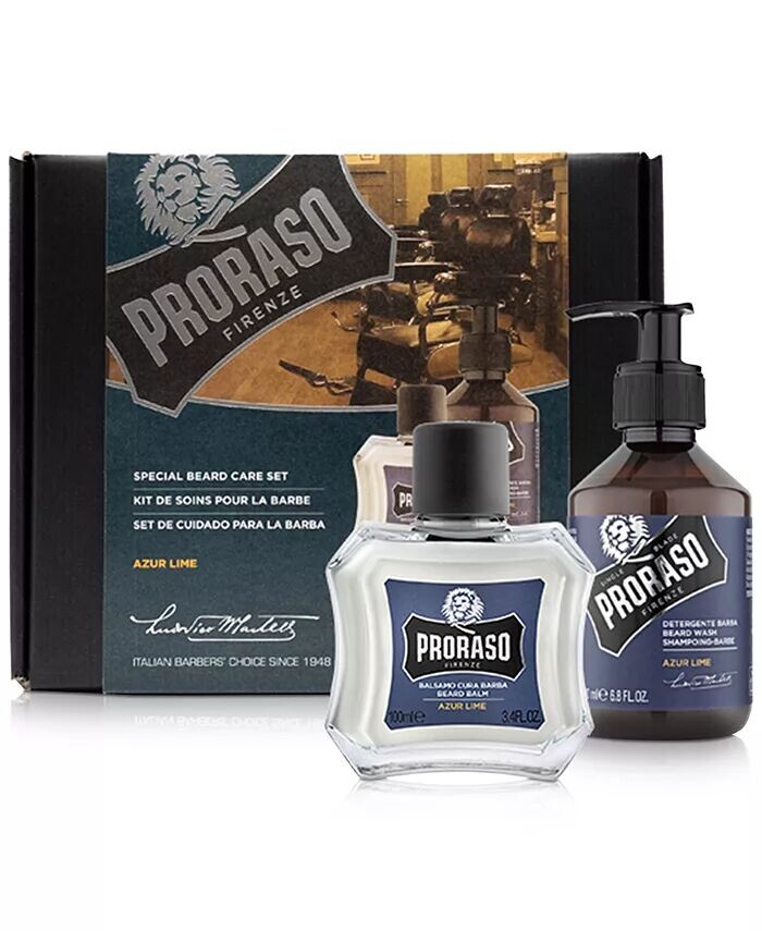 2 шт. Набор для ухода за новой или короткой бородой - аромат лайма Azur Proraso
2 шт. Набор для ухода за новой или короткой бородой - аромат лайма Azur Proraso