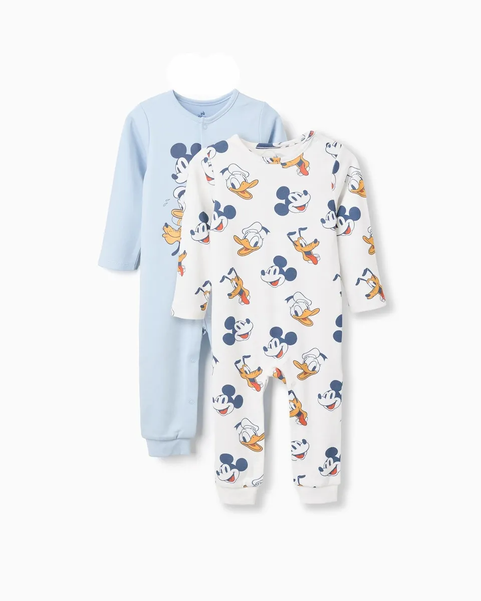 Набор из 2 детских пижам для мальчиков, 100% хлопок, с рисунком Микки и друзья Zippy, синий/белый
Набор из 2 детских пижам для мальчиков, 100% хлопок, с рисунком Микки и друзья Zippy, синий/белый