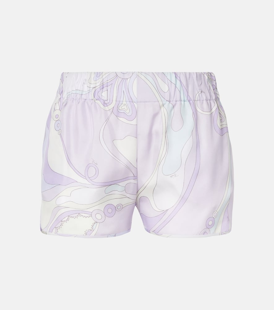 Шорты с низкой посадкой из шелкового твила с орхидеями Pucci, Lavender
Шорты с низкой посадкой из шелкового твила с орхидеями Pucci, Lavender