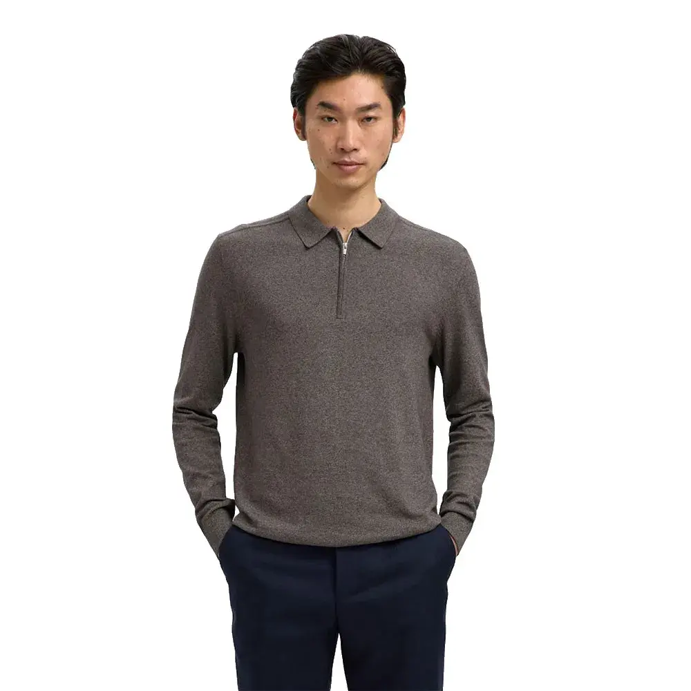 Поло с длинным рукавом Selected Berg, серый
Поло с длинным рукавом Selected Berg, серый