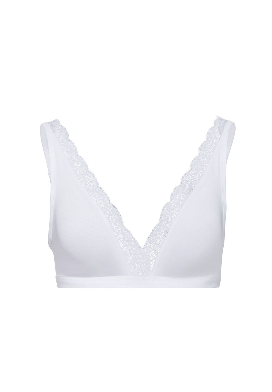 Мягкий бюстгальтер с чашками из хлопкового кружева HANRO, белый
Мягкий бюстгальтер с чашками из хлопкового кружева HANRO, белый