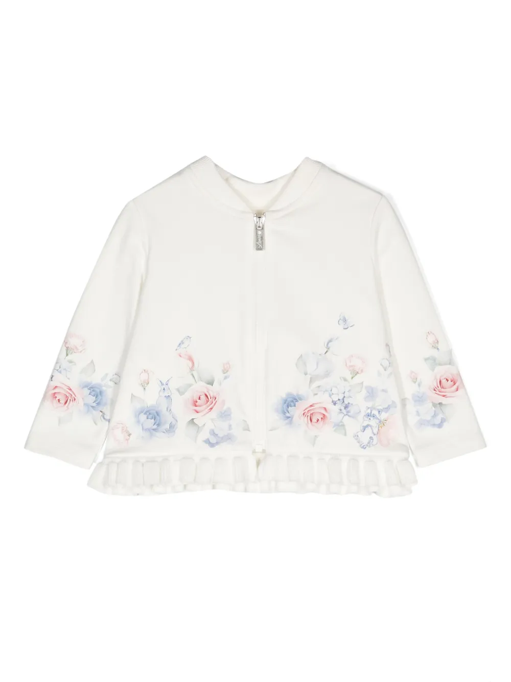Свитшот на молнии с оборками и цветочным принтом Lapin House, нейтральный
Свитшот на молнии с оборками и цветочным принтом Lapin House, нейтральный