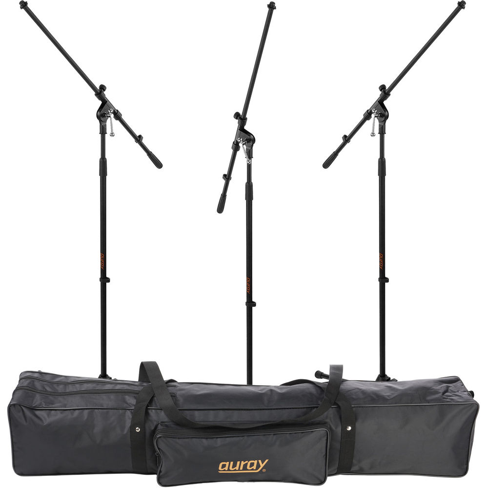 Микрофонная стойка Auray Three Mic Stands and Cables Kit with Stand Bag
Микрофонная стойка Auray Three Mic Stands and Cables Kit with Stand Bag
