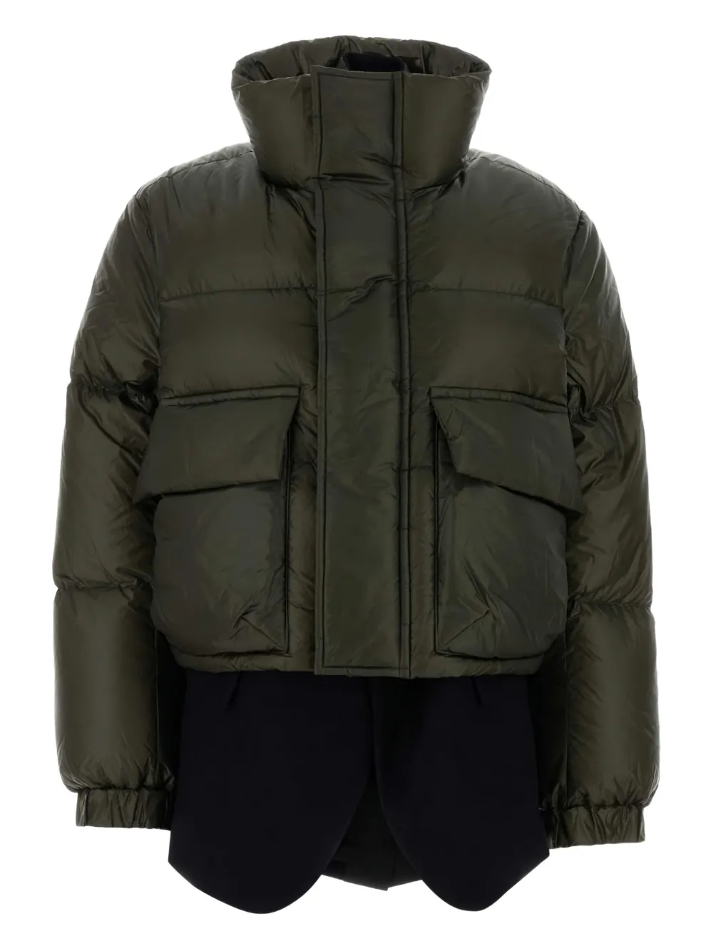 Пуховик из нейлона Sacai, зеленый
Пуховик из нейлона Sacai, зеленый