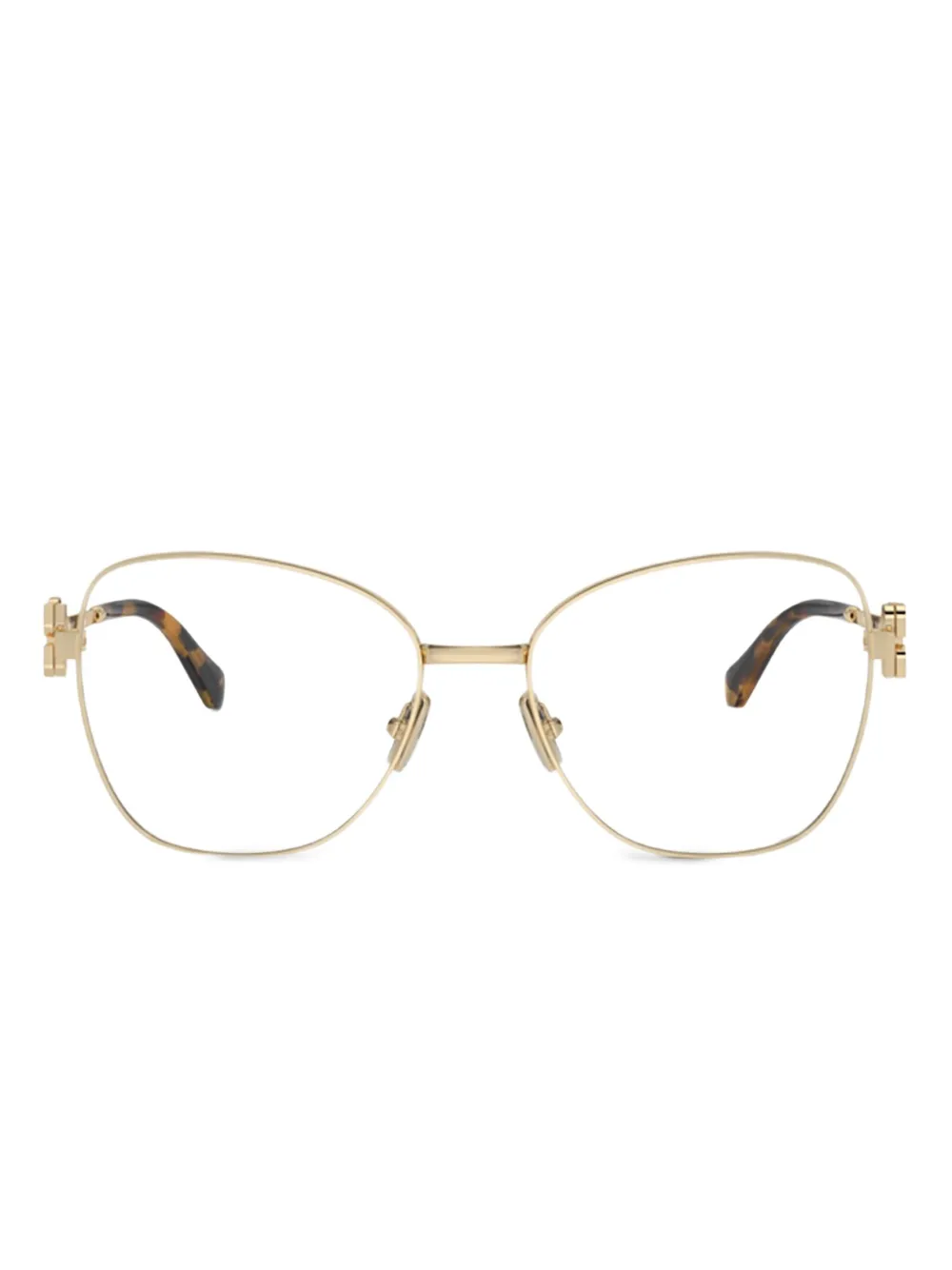 Декорированные очки в оправе 'кошачий глаз' MIU MIU, золотой
Декорированные очки в оправе 'кошачий глаз' MIU MIU, золотой