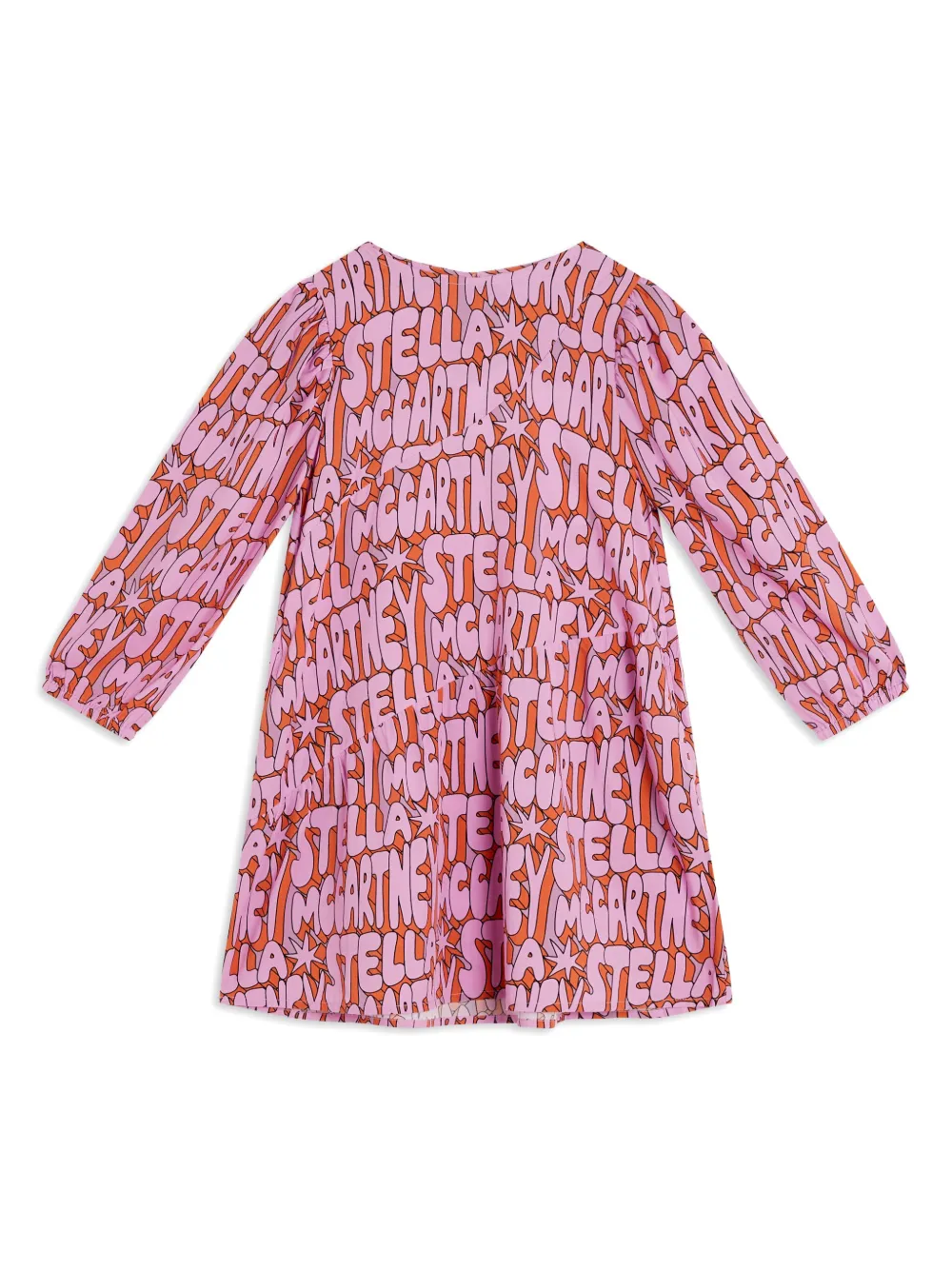 Платье с логотипом Stella McCartney Kids, розовый 
Платье с логотипом Stella McCartney Kids, розовый