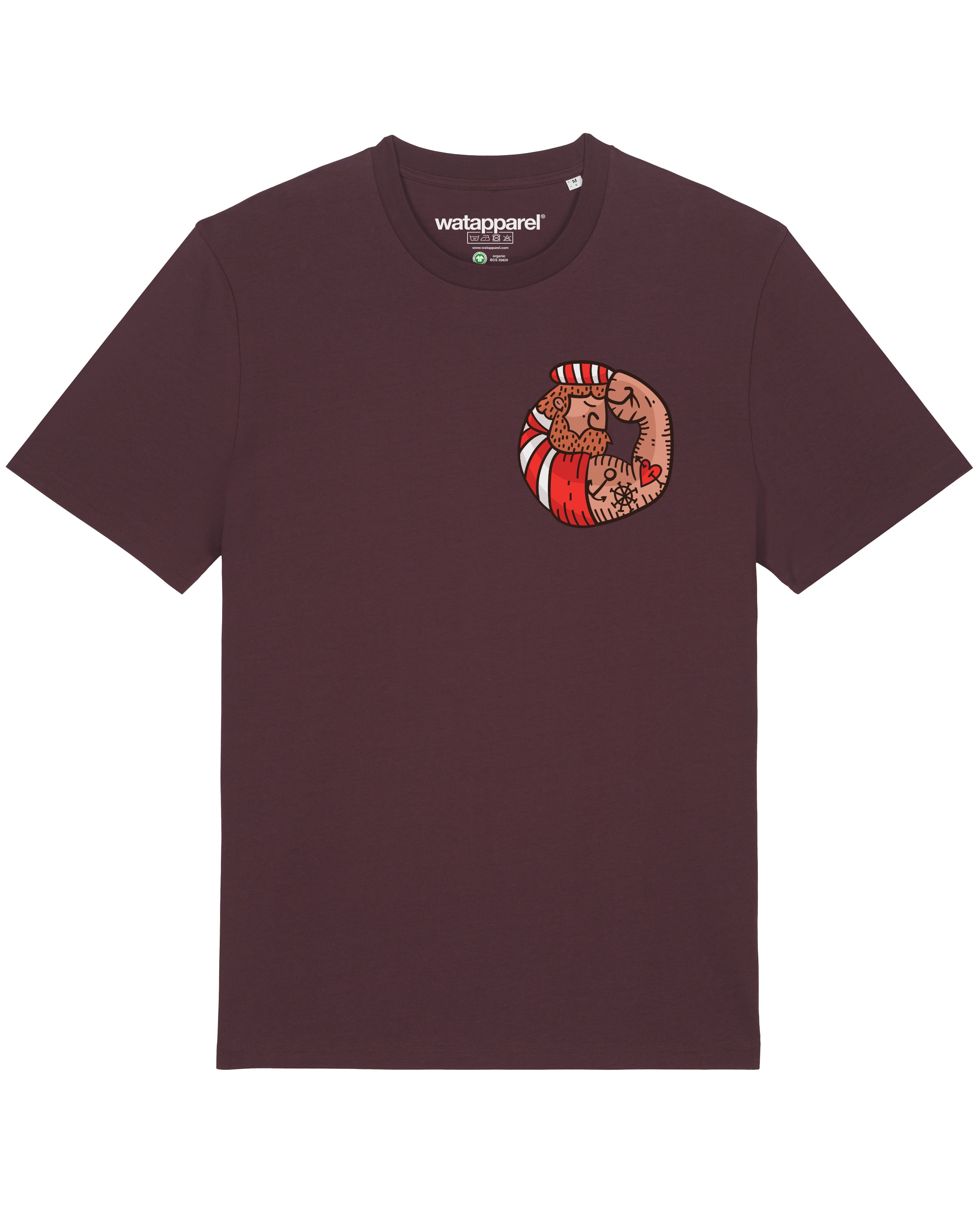 Watapparel Футболка 'Seemann' в темно-красном цвете
Watapparel Футболка 'Seemann' в темно-красном цвете
