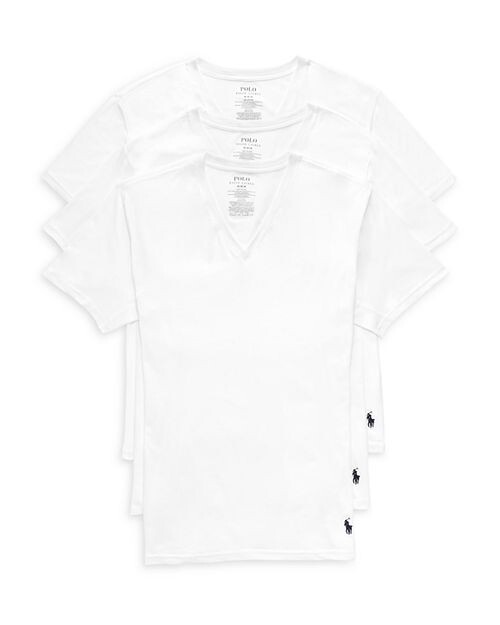 Классические майки с V-образным вырезом, упаковка из 3 шт. Polo Ralph Lauren, цвет White
Классические майки с V-образным вырезом, упаковка из 3 шт. Polo Ralph Lauren, цвет White