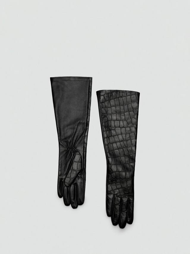 Gil Textured Pure Leather Gloves Mango, Black
Gil Textured Pure Leather Gloves Mango, Black