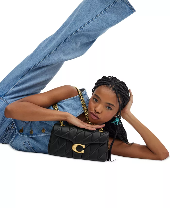 Сумка через плечо Tabby из стеганой кожи 26 COACH, черный
Сумка через плечо Tabby из стеганой кожи 26 COACH, черный